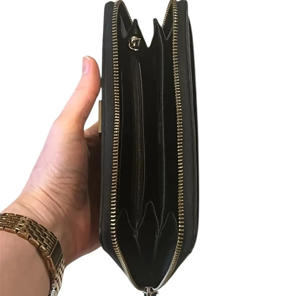 Kate Spade New York Black Continental Large Zip Wallet